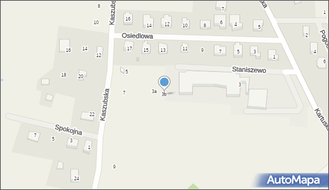 Staniszewo, Kartuska, 3b, mapa Staniszewo