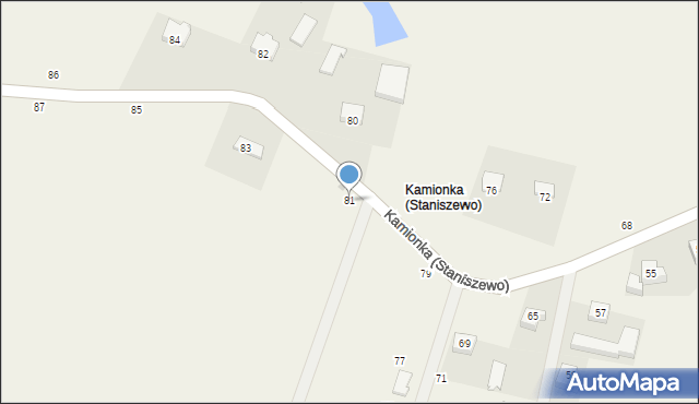 Staniszewo, Kartuska, 81, mapa Staniszewo