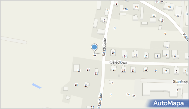 Staniszewo, Kaszubska, 10, mapa Staniszewo