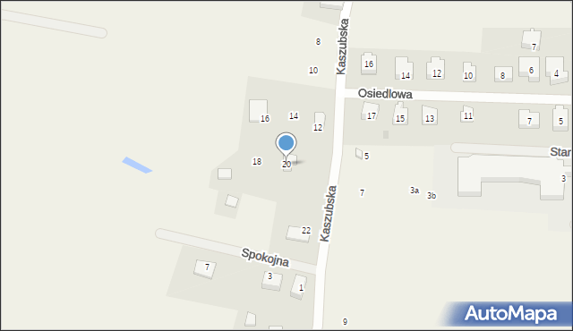 Staniszewo, Kaszubska, 20, mapa Staniszewo