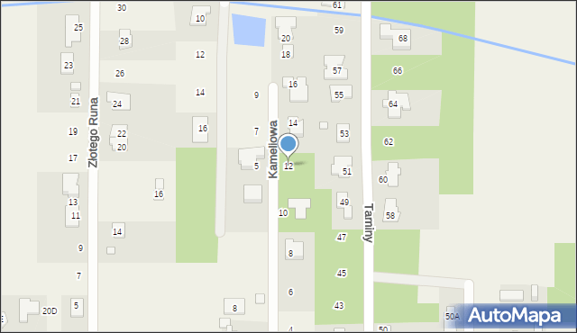 Stara Wieś, Kameliowa, 12, mapa Stara Wieś