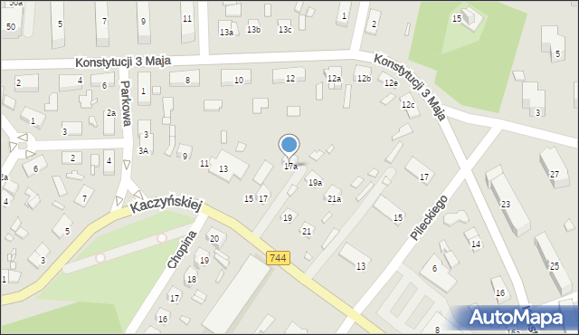 Starachowice, Kaczyńskiej Jadwigi, 17a, mapa Starachowic
