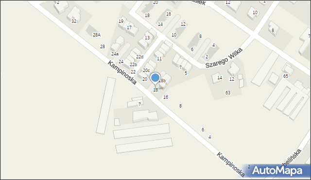 Stare Babice, Kampinoska, 18a, mapa Stare Babice