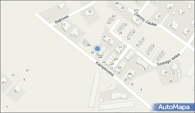Stare Babice, Kampinoska, 26, mapa Stare Babice