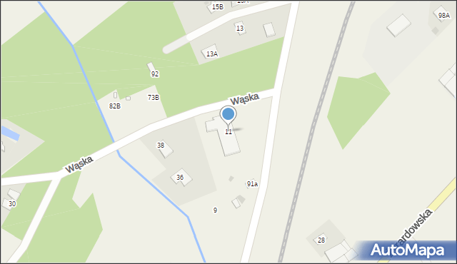 Stare Budy, Kaska, 11, mapa Stare Budy