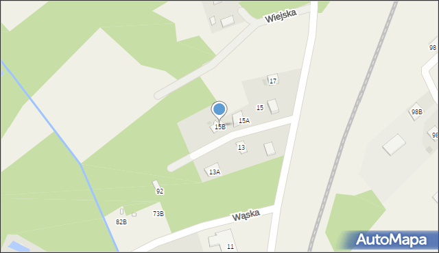 Stare Budy, Kaska, 15B, mapa Stare Budy