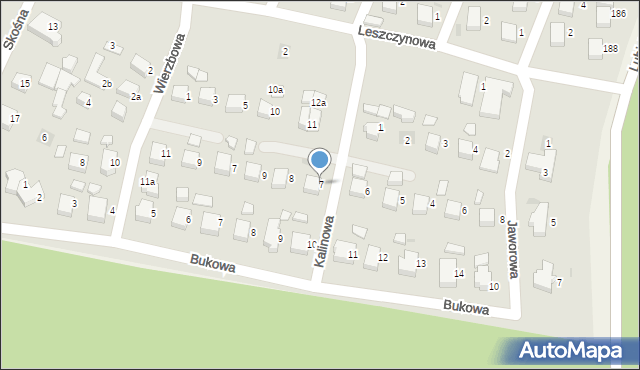 Starogard Gdański, Kalinowa, 7, mapa Starogard Gdański