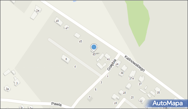 Starogard Gdański, Kalinowskiego Franciszka, ks., 43, mapa Starogard Gdański
