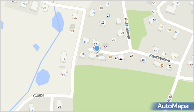 Starogard Gdański, Kasztanowa, 38, mapa Starogard Gdański