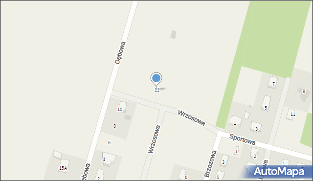 Staroźreby, Kasztanowa, 11, mapa Staroźreby