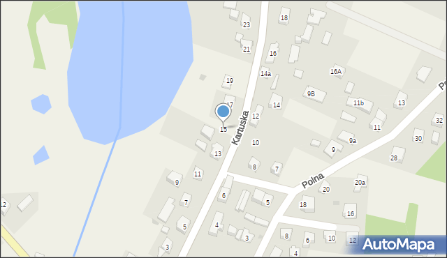 Stężyca, Kartuska, 15, mapa Stężyca