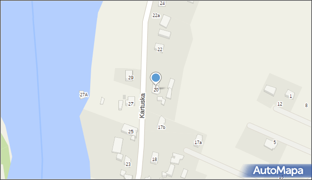 Stężyca, Kartuska, 20, mapa Stężyca