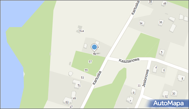 Stężyca, Kartuska, 59, mapa Stężyca