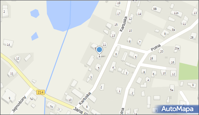 Stężyca, Kartuska, 7, mapa Stężyca