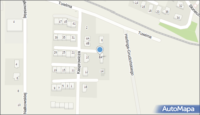 Straszyn, Kasprowicza Jana, 8A, mapa Straszyn
