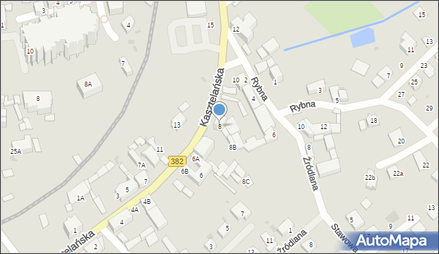 Strzegom, Kasztelańska, 8, mapa Strzegom