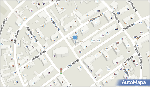 Strzelce Krajeńskie, Katedralna, 3a, mapa Strzelce Krajeńskie