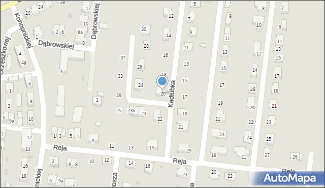 Strzelin, Kadłubka Wincentego, bp., 20, mapa Strzelin