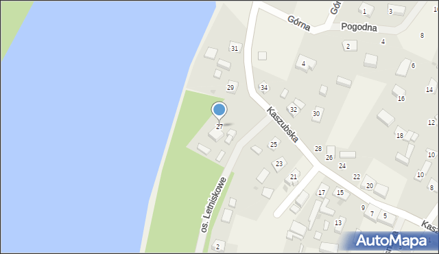 Studzienice, Kaszubska, 27, mapa Studzienice