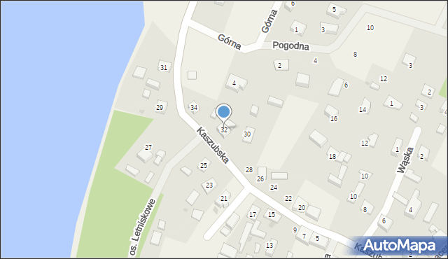 Studzienice, Kaszubska, 32, mapa Studzienice