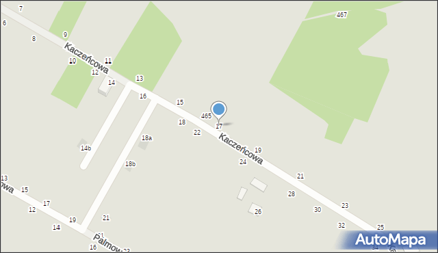 Styków, Kaczeńcowa, 17, mapa Styków