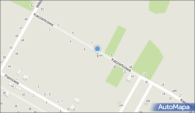 Styków, Kaczeńcowa, 8, mapa Styków