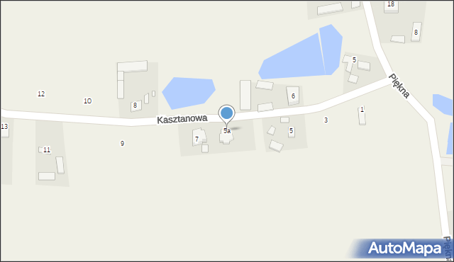 Suchodół, Kasztanowa, 5a, mapa Suchodół