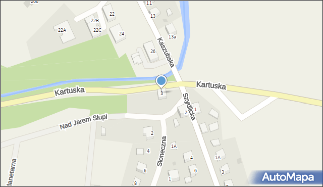 Sulęczyno, Kartuska, 3, mapa Sulęczyno