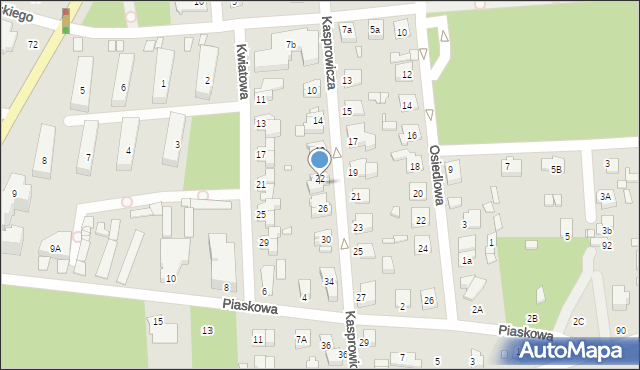 Sulejówek, Kasprowicza Jana, 24, mapa Sulejówek