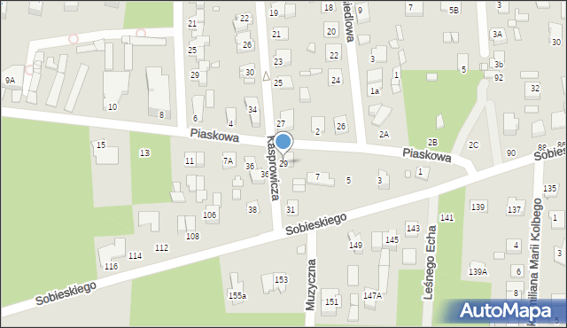 Sulejówek, Kasprowicza Jana, 29, mapa Sulejówek