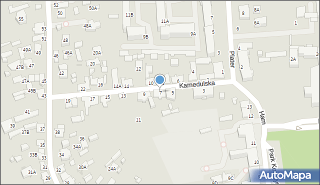 Suwałki, Kamedulska, 7, mapa Suwałk