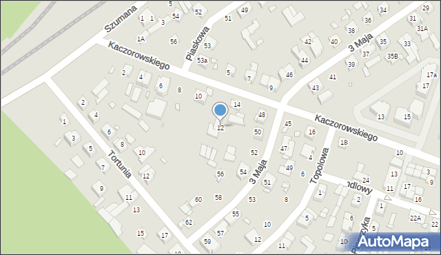 Swarzędz, Kaczorowskiego Teofila, 12, mapa Swarzędz