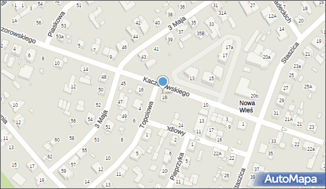 Swarzędz, Kaczorowskiego Teofila, 18a, mapa Swarzędz