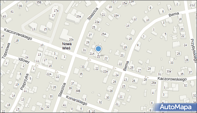 Swarzędz, Kaczorowskiego Teofila, 21, mapa Swarzędz