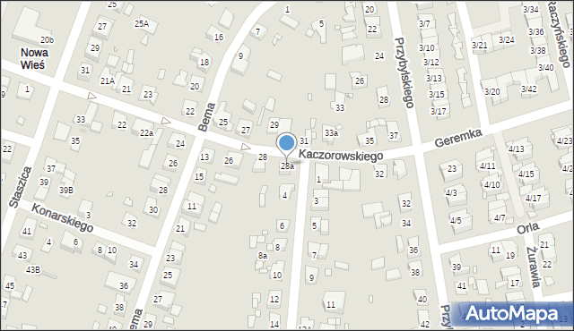 Swarzędz, Kaczorowskiego Teofila, 28a, mapa Swarzędz