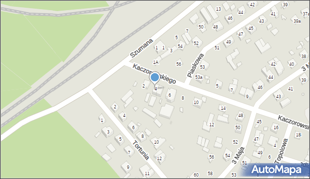 Swarzędz, Kaczorowskiego Teofila, 4, mapa Swarzędz