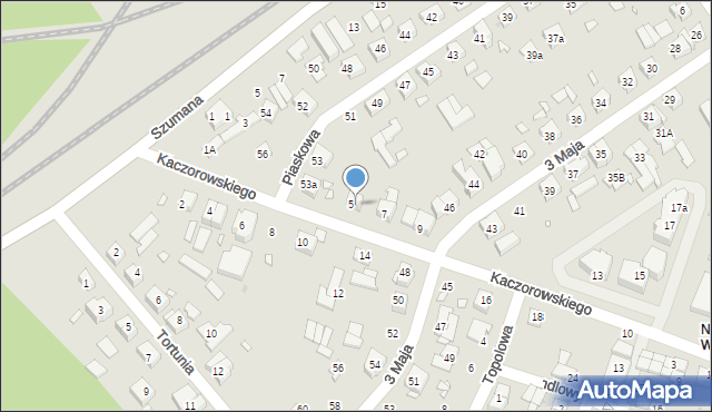 Swarzędz, Kaczorowskiego Teofila, 5A, mapa Swarzędz
