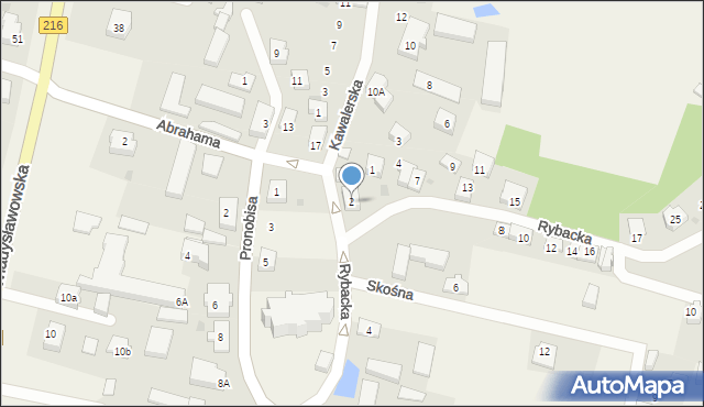 Swarzewo, Kawalerska, 2, mapa Swarzewo