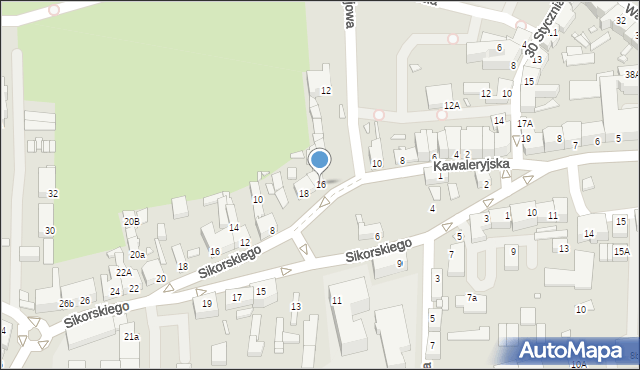 Świebodzin, Kawaleryjska, 16, mapa Świebodzin