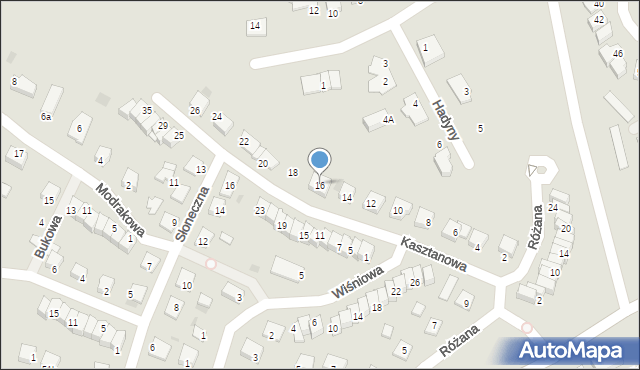 Świecie, Kasztanowa, 16, mapa Świecie