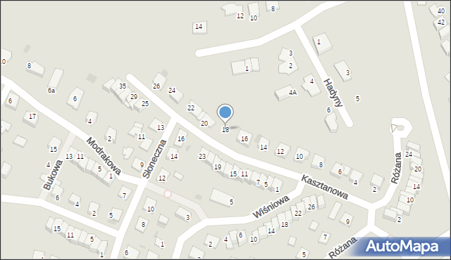 Świecie, Kasztanowa, 18, mapa Świecie