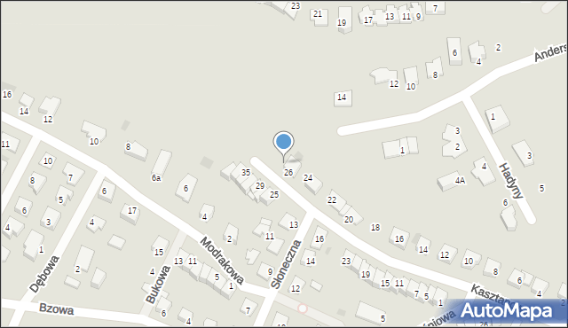 Świecie, Kasztanowa, 26A, mapa Świecie