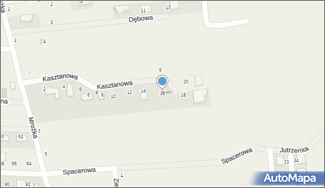 Świerklaniec, Kasztanowa, 16, mapa Świerklaniec