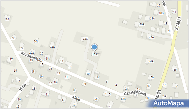 Świerklany, Kasztelańska, 10A, mapa Świerklany