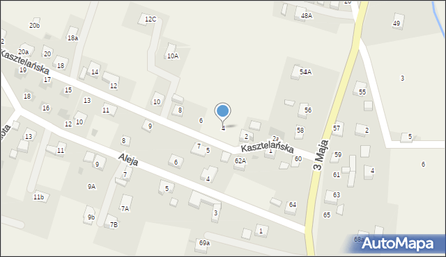 Świerklany, Kasztelańska, 4, mapa Świerklany