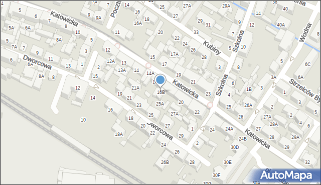 Świętochłowice, Katowicka, 16B, mapa Świętochłowice