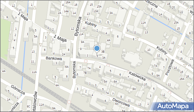 Świętochłowice, Katowicka, 3, mapa Świętochłowice