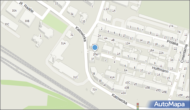 Świętochłowice, Katowicka, 37A, mapa Świętochłowice