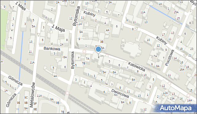 Świętochłowice, Katowicka, 4, mapa Świętochłowice