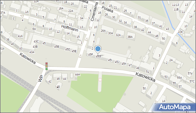 Świętochłowice, Katowicka, 45G, mapa Świętochłowice